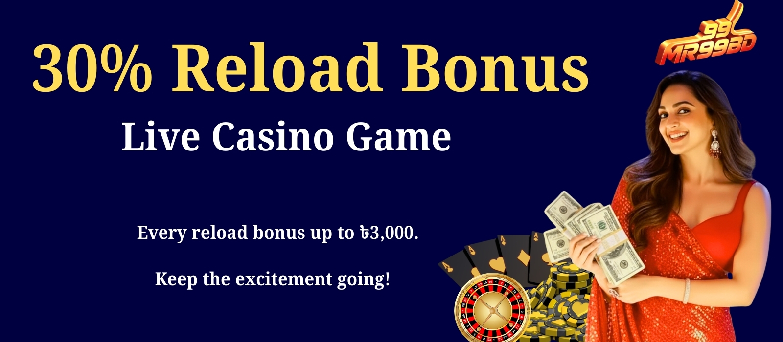 30% Casino Reload Bonus